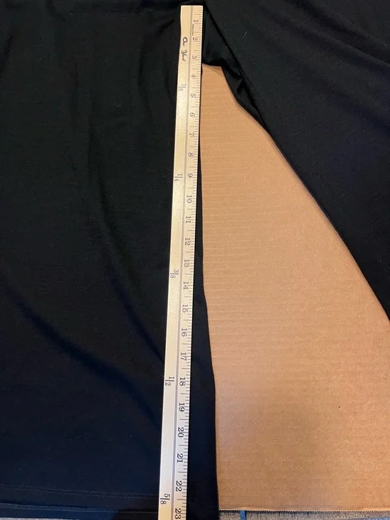 Eileen Fisher Pants Pull On Wool Black Wide Leg Size Large - Picture 7 of 10